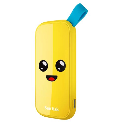 SSD esterno Sandisk SDSSDE30 1T00 G25F FORTNITE Peely Yellow