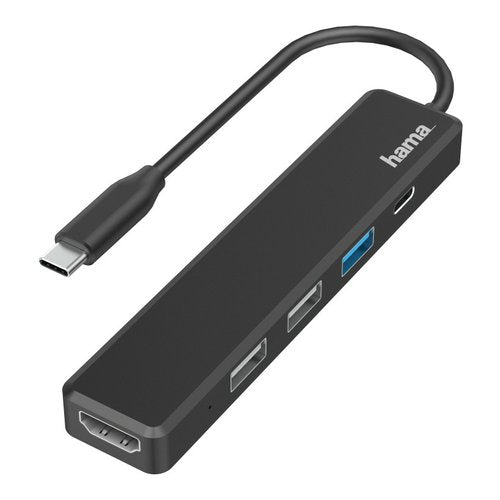 Hama HUB USB Type C 3.2 Gen 1 / 3 porte USB A, 1 porta USB Type C, 1 porta HDMI, Ultra HD 4K