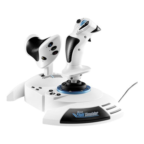 Thrustmaster T.Flight Hotas One Microsoft Flight Simulator Edition Nero, Bianco USB Joystick + leva di controllo del motore PC, Xbox One, Xbox One S, Xbox One X