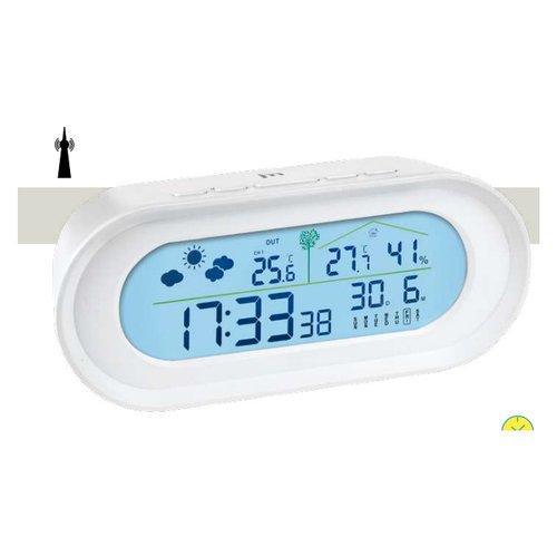 Sveglia Lowell JD9530 JUSTAMINUTE Radiocontrollata Bianco