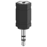 Hama 00205199 adattatore per inversione del genere dei cavi 2.5mm 3.5mm Nero, Argento