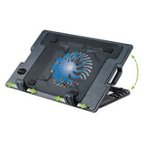 Techly Supporto per notebook fino a 17.3" con sistema di raffreddamento