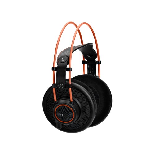 AKG K712 PRO Cuffie Cablato A Padiglione MUSICA Nero, Arancione