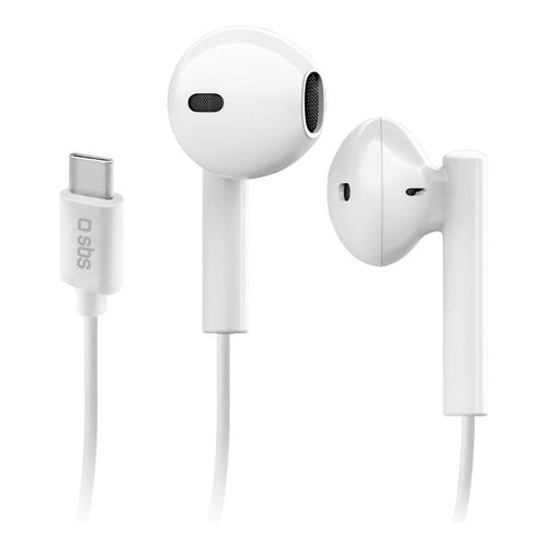 SBS Studio Mix 65c Cuffie Cablato In-ear Musica e Chiamate USB tipo-C Bianco