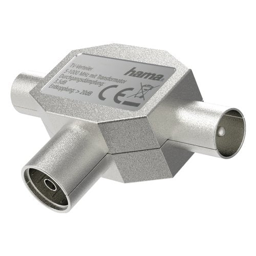 Hama Distributore antenna 1 F/2 M, corpo in metallo