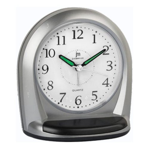 Sveglia Lowell JA7079S JUSTAMINUTE Con funzione snooze Silver