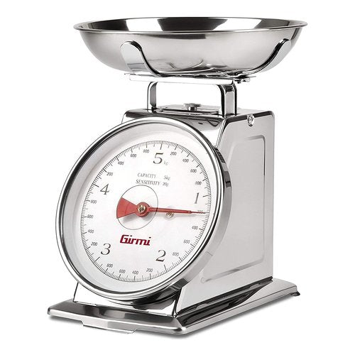 Girmi PS90 Acciaio inox Superficie piana Rettangolo Bilancia da cucina meccanica
