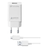 Cellularline Adaptive Fast Charger Kit 15W - Micro USB - Samsung Caricabatterie da rete Fast Charger 15W con cavo Micro USB