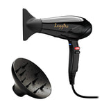 GA.MA Phon Leggero Gama, Made in Italy, Ultraleggero, Ergonomico, 2400W, Motore AC a Lunga Durata, 6 COmbinazioni di Temperatura e Velocità, Pulsante Aria Fredda, Include una Bocchetta 9mm, cavo lungo 3m
