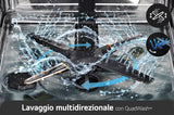 LG QuadWash DB243TX Lavastoviglie a scomparsa totale Serie 2, Classe D, 14 coperti, EasyRack+, Wi-Fi, Noble Steel