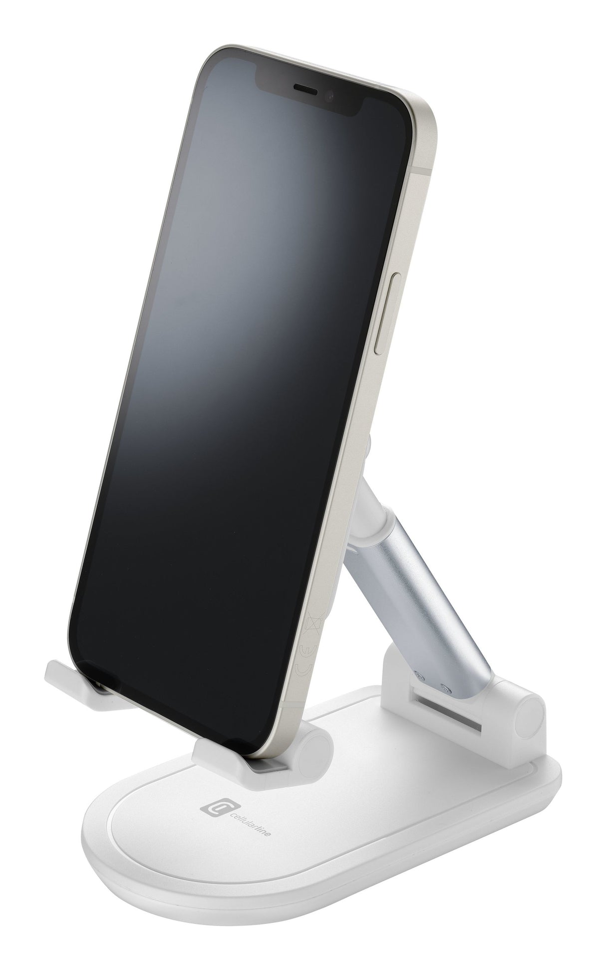 Cellularline Table Stand - Universale per Smartphones e Tablets Supporto da tavolo pieghevole per smartphones e tablets