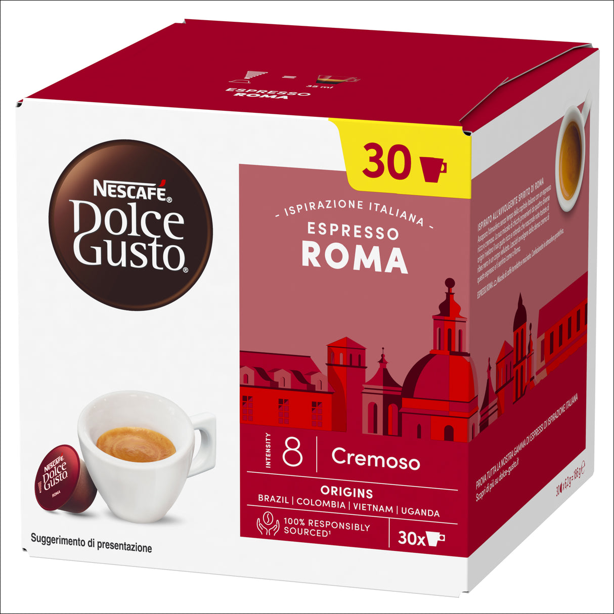 Nescafé Dolce Gusto Caffè Espresso Roma 30 Capsule