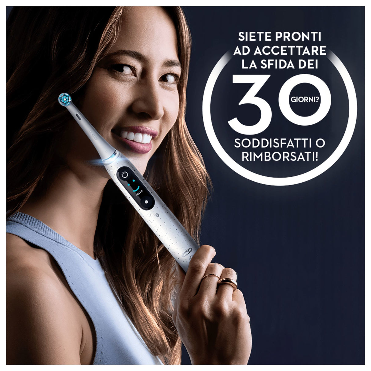 Oral-B iO Spazzolino Elettrico Ricaricabile 10 Bianco,1 Testina, 1 Custodia Da Viaggio ricaricabile, 1 Caricatore Sense