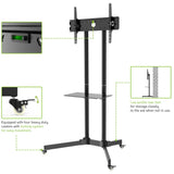 Techly Supporto a Pavimento con Mensola Trolley TV LCD/LED/Plasma 30-65" (ICA-TR6)