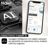 Haier HW90-BPD13386U-S LAVATRICE CARICA ALTO, AUTODOSE, Caricamento dall'alto, 9 kg, 62 cm, Classe A