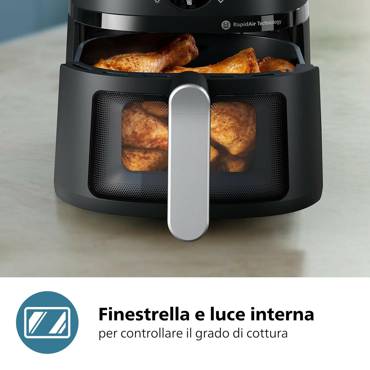 Philips 2000 series NA221/00 Airfryer 4.2 L, Friggitrice ad aria 13 in 1, App ricettario