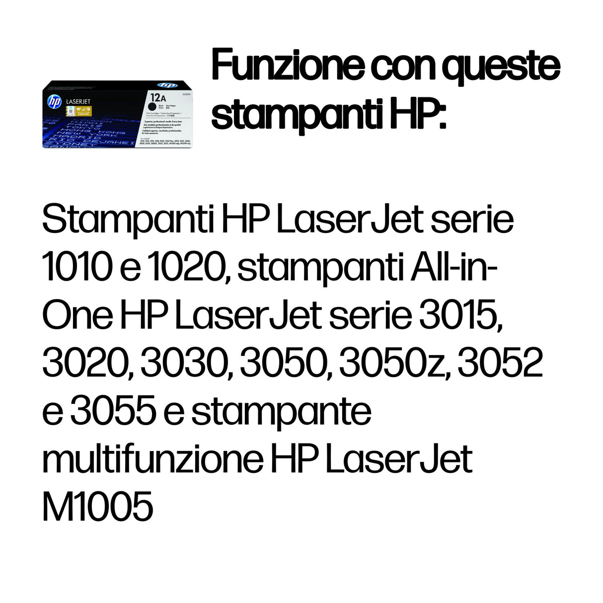 HP Cartuccia Toner originale nero LaserJet 12A