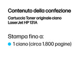 HP Cartuccia Toner originale ciano LaserJet 131A