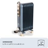 Ariete B825105AREG Radiatore Vintage 9 Elementi Blue e Cream