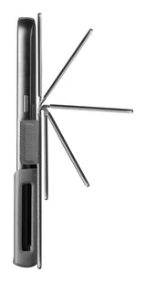 Cellularline Slide & Click - M: (Misure max telefono: 75mm X 150mm) Custodia a libro multicompatibile effetto pelle