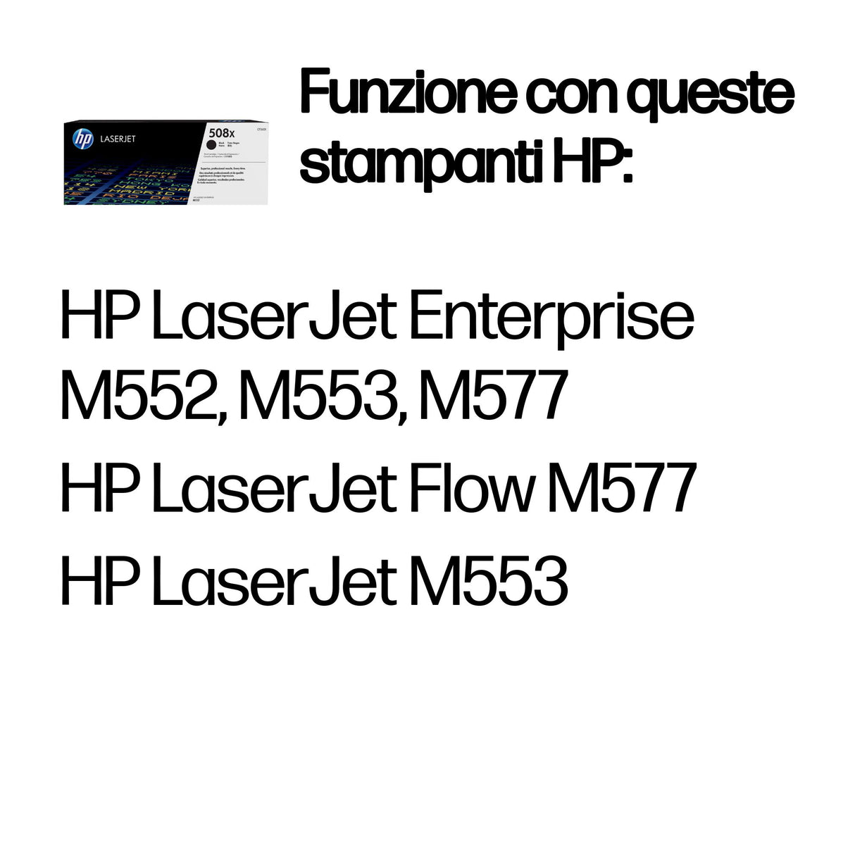 HP Cartuccia Toner originale nero ad alta capacità LaserJet 508X
