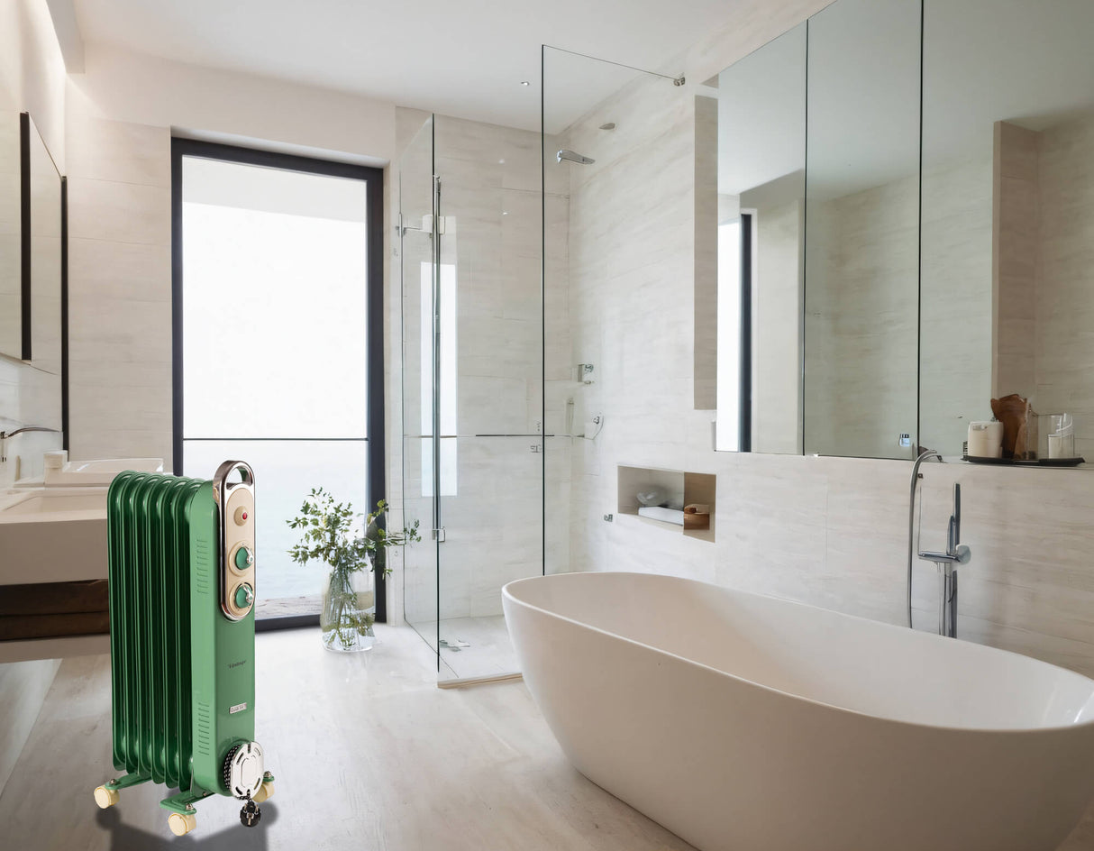 Ariete Vintage Radiatore 7 Elementi Green e Cream