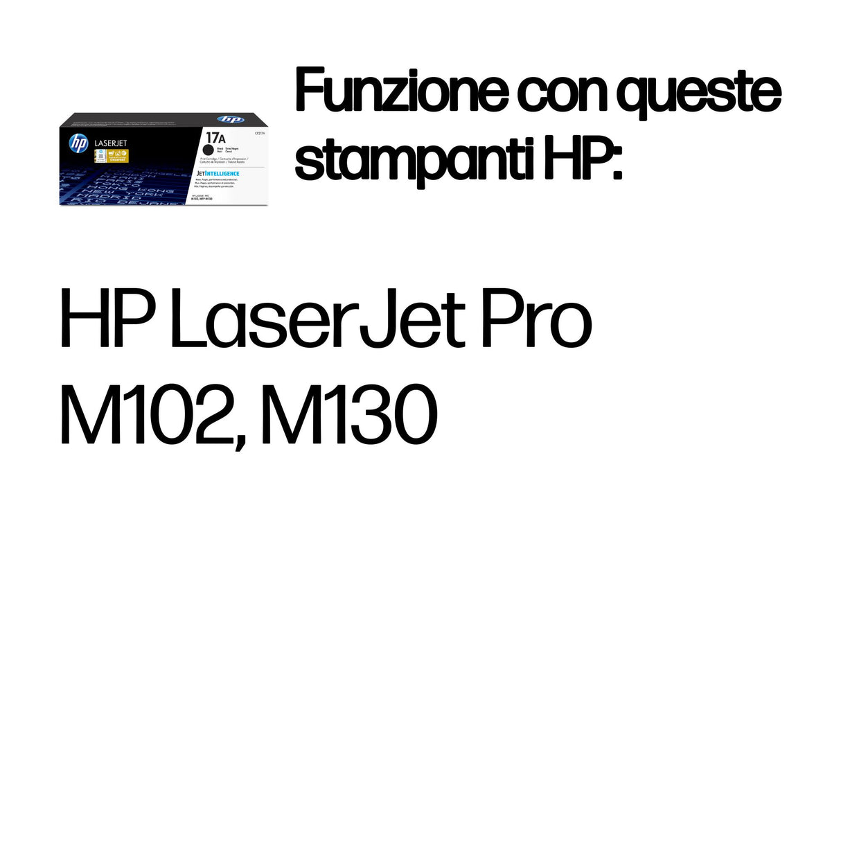 HP Cartuccia toner nero originale LaserJet 17A