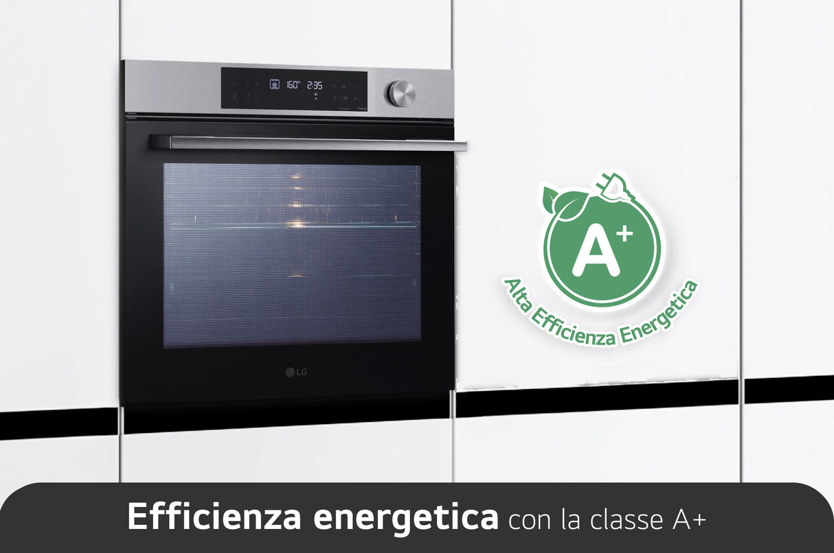 LG InstaView WSED7613S Forno 76L Classe A+ EasyClean, Pirolisi, Air Fry, Sous Vide, Wi-Fi