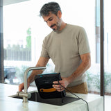 Conga Windroid 1390 Double Spray Connected Robot lavavetri 3 in 1: spruzza, pulisce e asciuga, App e telecomando, 4 spazzole
