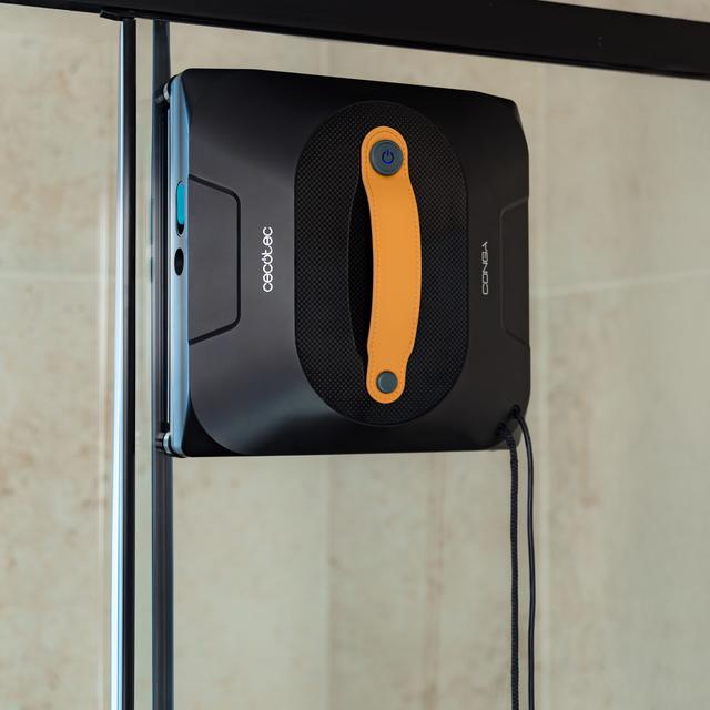 Conga Windroid 1390 Double Spray Connected Robot lavavetri 3 in 1: spruzza, pulisce e asciuga, App e telecomando, 4 spazzole