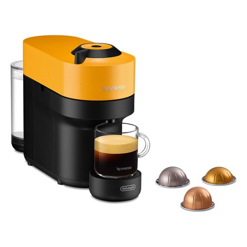 De Longhi Macchina caffè VERTUO Pop Nero e Giallo ENV 90 Y