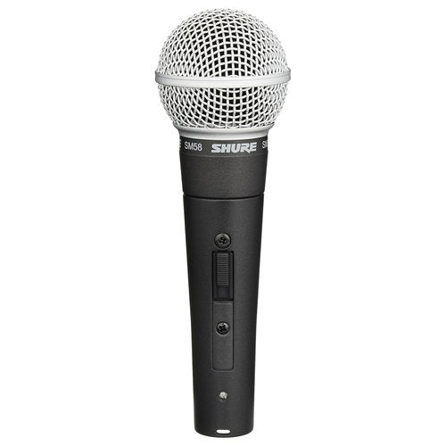 Microfono a filo Shure SM58SE SM58 con interruttore Black e Silver Bla