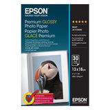 Epson Premium Glossy Photo Paper - 13x18cm - 30 Fogli