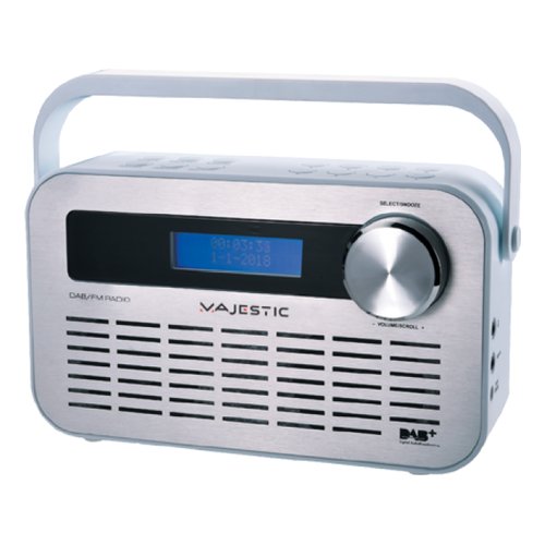 Radio Majestic 109843 Dab 843 Silver e White