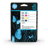 HP Confezione da 4 cartucce di inchiostro originali 950/951, nero, ciano, magenta, giallo