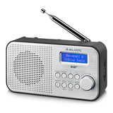 New Majestic RT-194 DAB Portatile Digitale Nero, Argento