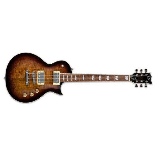 Chitarra elettrica Esp Ltd EC SERIES Ec 256Fm Dark brown sunburst Dark