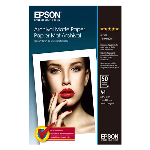 Epson Archival Matte Paper - A4 - 50 Fogli