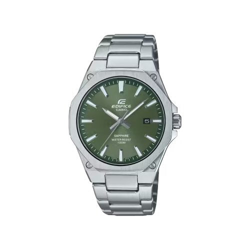 Casio Orologio EDIFICE Slim Green e Silver EFR S108D 3AV