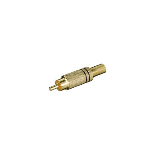 Connettore audio Goobay 11281 Iadap Rca Mb Gold e Black Gold e Black