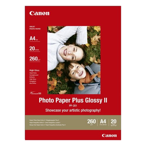 Canon carta fotografica Plus Glossy II PP-201 A4 - 20 fogli