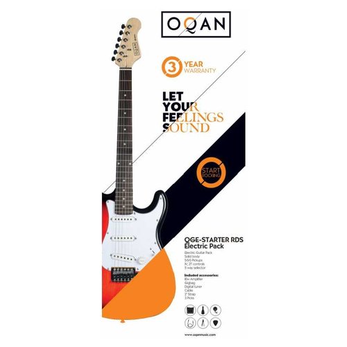 Chitarra e amplificatore Oqan 657003 QGE STARTER RDS Electric Pack