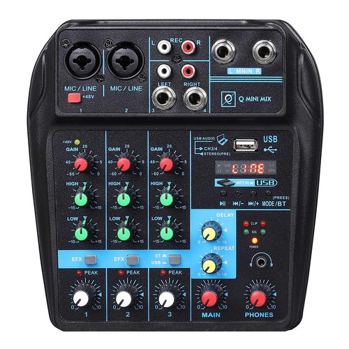 Mixer disc jockey Oqan 625808 Q Mini Usb Black Black