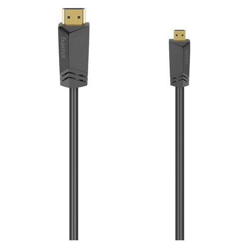 Cavo HDMI Hama 00205016 Plug To Micro Plug Black Black