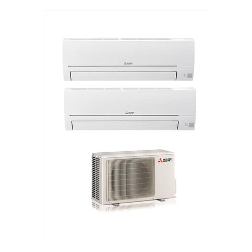 Condizionatore fisso dual Mitsubishi SMART Msz Dw 25+35 White White