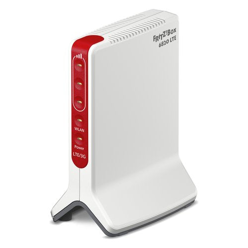 FRITZ!Box 6820 LTE (v3) INT router wireless Gigabit Ethernet Banda singola (2.4 GHz) 4G Rosso, Bianco