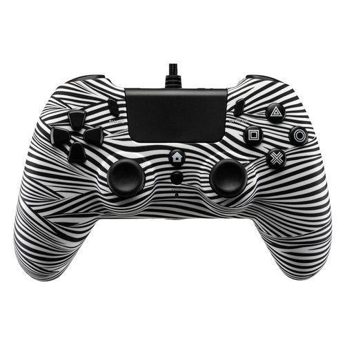 Gamepad Qubick ACP40169 PLAYSTATION 4 Black & White 2.0 Wired Bianco e