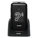 Brondi Amico Supervoice 7,11 cm (2.8") Nero Telefono per anziani