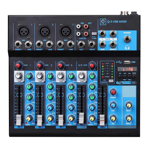 Mixer disc jockey Oqan 625809 Q5 Usb Mkii Black Black