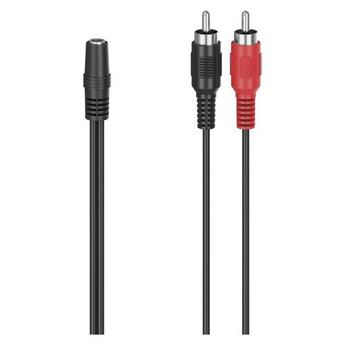 Cavo Jack 3.5 Hama 00205186 Rca Plugs Nero Nero